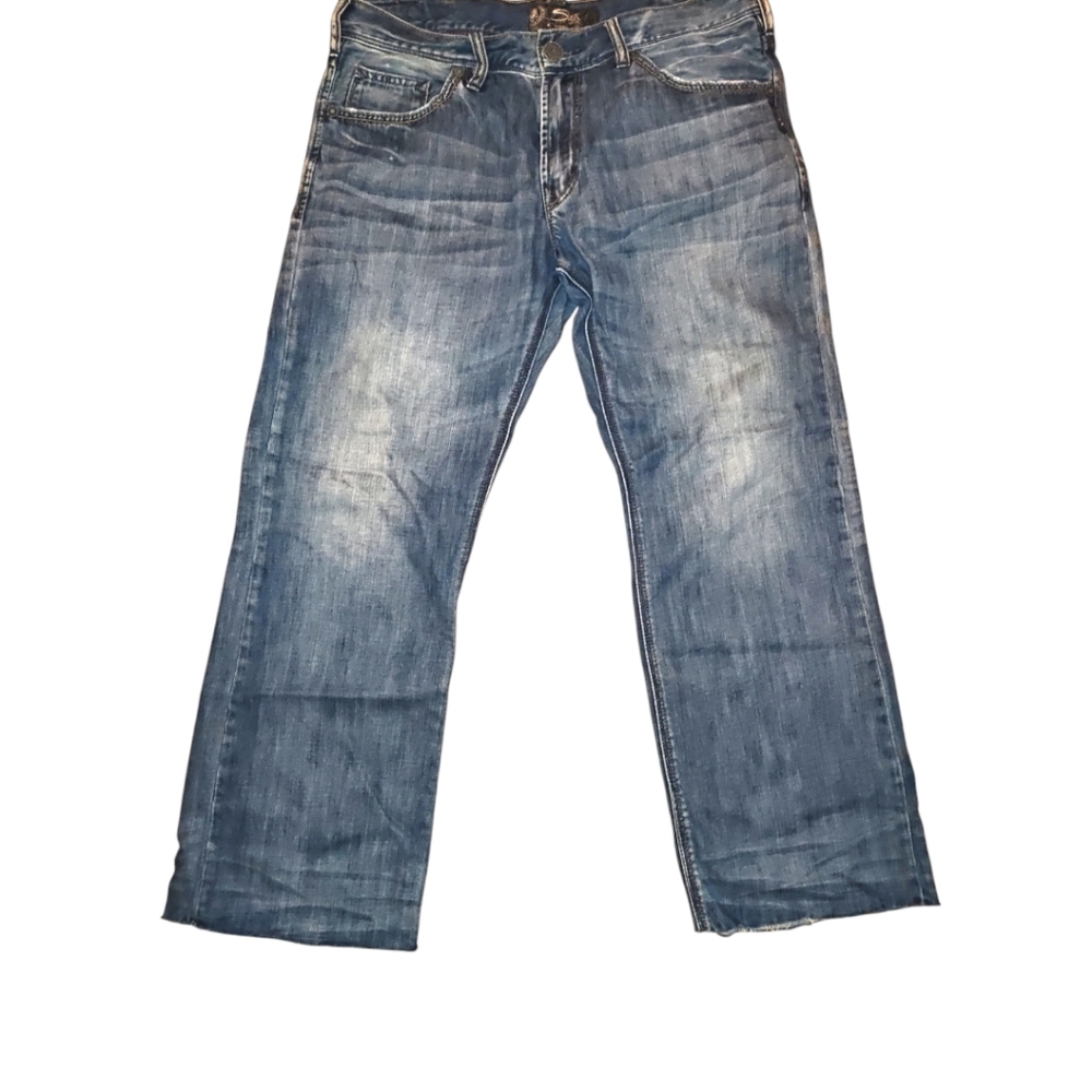 SILVER JEANS Zac Mens Relaxed Fit Cotton Denim Jeans W34xL30